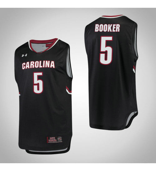 South Carolina Gamecocks 5 Frank Booker College Basketball Jersey Black retro stitched fan jersey RTJ8104 image 1
