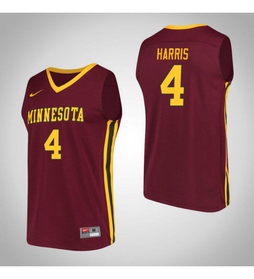 Minnesota Golden Gophers 4 Jamir Harris Performance College Basketball Jersey Maroon retro stitched fan jersey RTJ9311