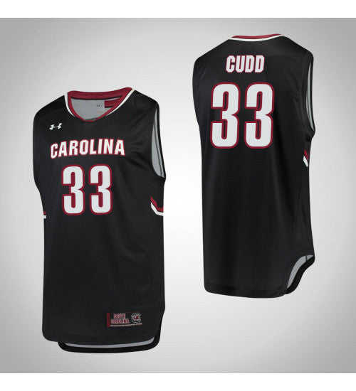 South Carolina Gamecocks 33 Jason Cudd College Basketball Jersey Black retro stitched fan jersey RTJ8105 image 1