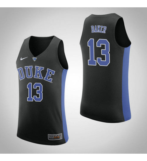 Duke Blue Devils 13 Joey Baker College Basketball Jersey Black retro stitched fan jersey RTJ5704 image 1