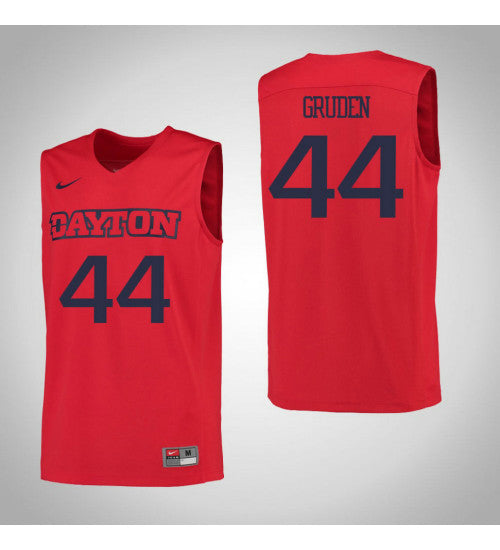 Dayton Flyers 44 Joey Gruden College Basketball Jersey Red 956 retro stitched fan jersey RTJ11693 image 1