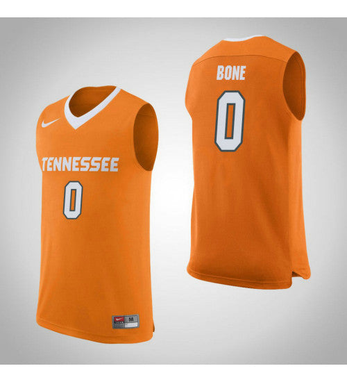 Tennessee Volunteers 0 Jordan Bone College Basketball Jersey Orange retro stitched fan jersey RTJ2148 image 1