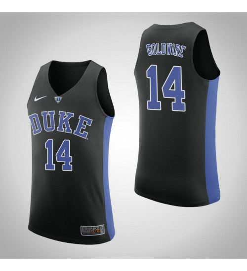 Duke Blue Devils 14 Jordan Goldwire College Basketball Jersey Black retro stitched fan jersey RTJ11582 image 1