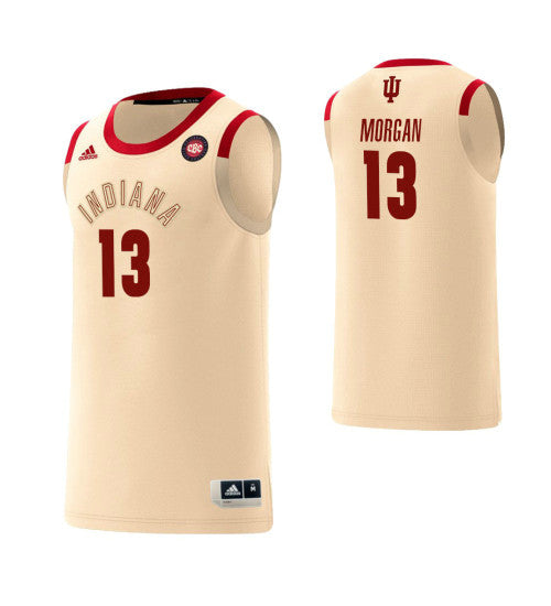 Indiana Hoosiers 13 Juwan Morgan Harlem Renaissance College Basketball Jersey Cream retro stitched fan jersey RTJ5053