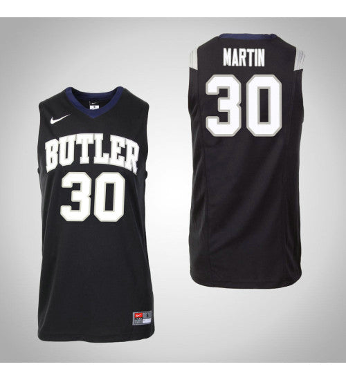 Butler Bulldogs 30 Kelan Martin Master College Basketball Jersey Black retro stitched fan jersey RTJ6203 image 1