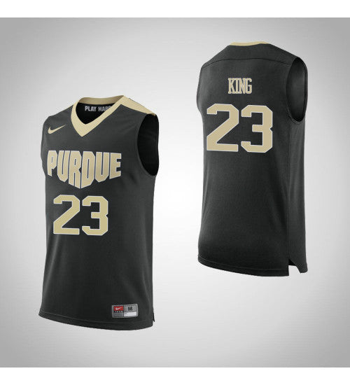 Purdue Boilermakers 23 Kyle King College Basketball Jersey Black retro stitched fan jersey RTJ2472 image 1