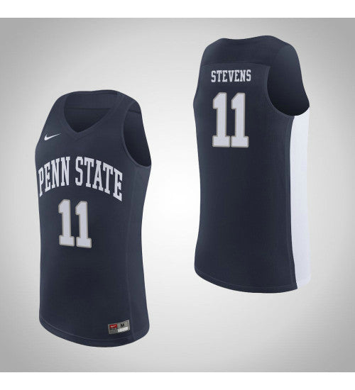 Penn State Nittany Lions 11 Lamar Stevens College Basketball Jersey Navy retro stitched fan jersey RTJ2531 image 1
