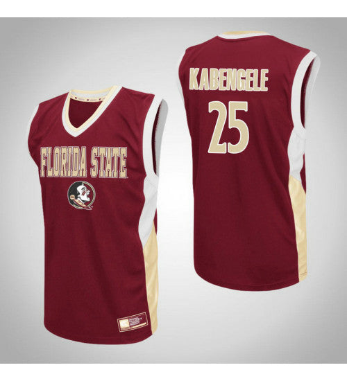 Florida State Seminoles 25 Mfiondu Kabengele Fadeaway College Basketball Jersey Red retro stitched fan jersey RTJ5397