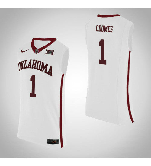 Oklahoma Sooners 1 Rashard Odomes College Basketball Jersey White retro stitched fan jersey RTJ8576 image 1