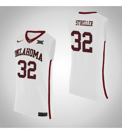 Oklahoma Sooners 32 Read Streller College Basketball Jersey White retro stitched fan jersey RTJ8525 image 1