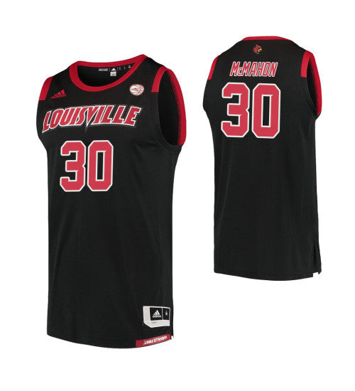 Louisville Cardinals 30 Ryan Mcmahon College Basketball Jersey Black 8292 retro stitched fan jersey RTJ4357 image 1