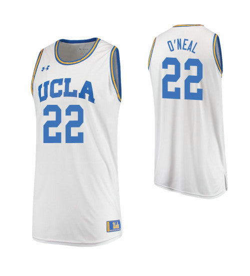 UCLA Bruins 22 Shareef Oneal Road College Basketball Jersey White retro stitched fan jersey RTJ1819 image 1
