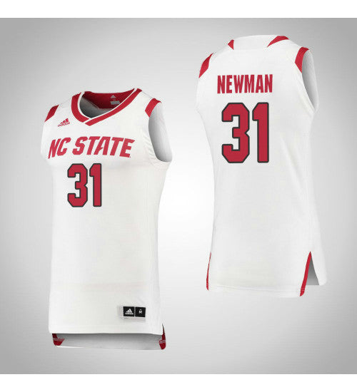 Nc State Wolfpack 31 Spencer Newman College Basketball Jersey White retro stitched fan jersey RTJ3319 image 1