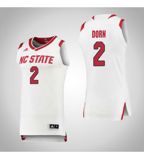 Nc State Wolfpack 2 Torin Dorn College Basketball Jersey White retro stitched fan jersey RTJ9140 image 1