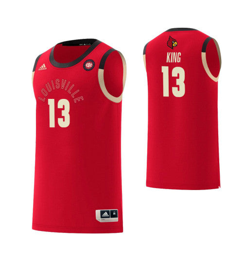 Louisville Cardinals 13 Vj King Harlem Renaissance College Basketball Jersey Red retro stitched fan jersey RTJ4399