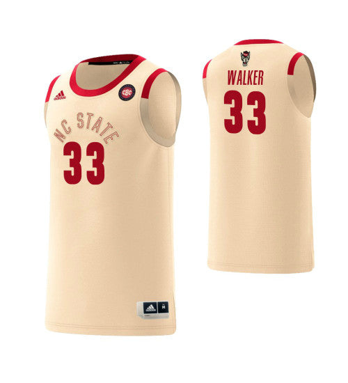 Nc State Wolfpack 33 Wyatt Walker Harlem Renaissance College Basketball Jersey Cream retro stitched fan jersey RTJ9126