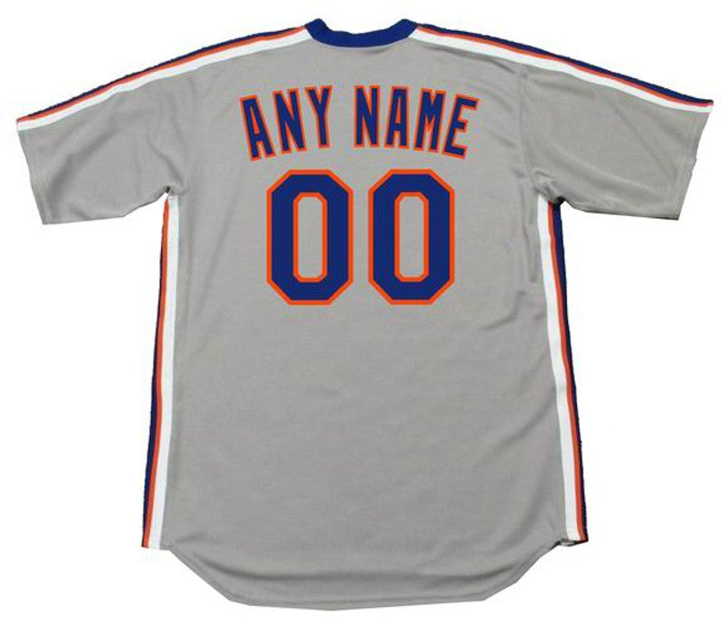 NYM NYM 1980s Cooperstown Away Custom Name Number Stitched Jersey, Vintage Baseball Jersey, Retro Sewn Jersey
