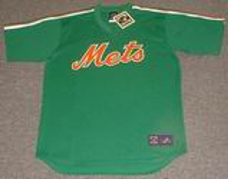NYM NYM 1980s St. Pattys Day Cooperstown Throwback Baseball Stitched Jersey, Vintage Baseball Jersey, Retro Sewn Jersey