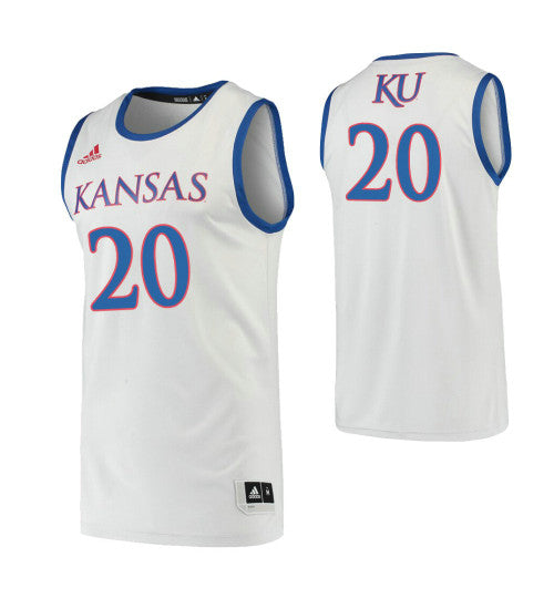 Kansas Jayhawks 20 Michael Jankovich Gray College Basketball Jersey retro stitched fan jersey RTJ10637 image 1