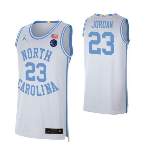North Carolina Tar Heels 23 Michael Jordan Retro Limited College Basketball Jersey White retro stitched fan jersey