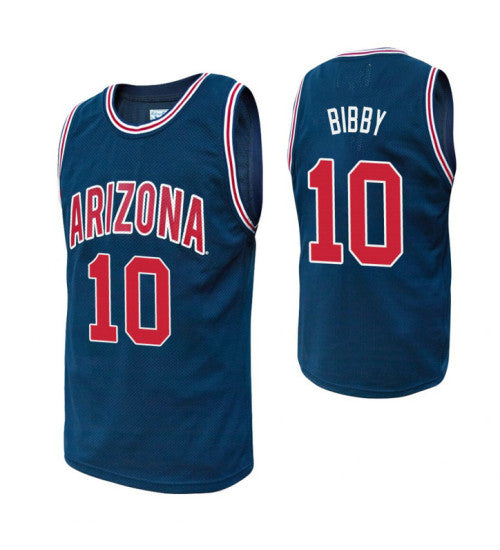 Arizona Wildcats 10 Mike Bibby Navy College Basketball Jersey retro stitched fan jersey RTJ6532 image 1
