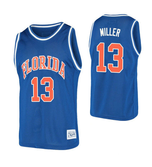 Florida Gators 13 Mike Miller Basketball Alumni College Basketball Jersey Royal retro stitched fan jersey RTJ5454