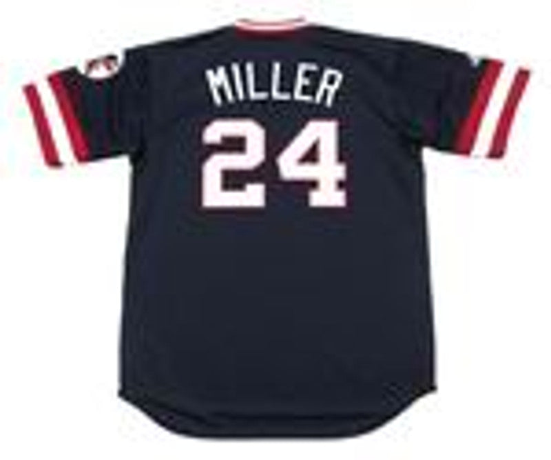 Andrew Miller Cleveland Indians 1970s Baseball jersey retro stitched fan gear RTJ01909