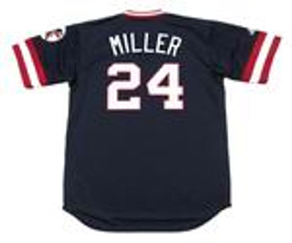 Andrew Miller Cleveland Indians 1970s Baseball jersey retro stitched fan gear RTJ01909