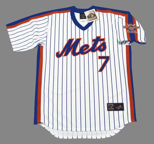 KM NYM 1986 Cooperstown Home Baseball Stitched Jersey, Vintage Baseball Jersey, Retro Sewn Jersey