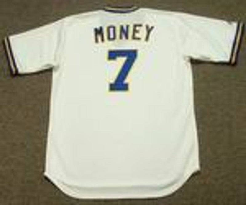 DM MB Milwaukee 1975 Home Throwback Baseball Stitched Jersey, Vintage Baseball Jersey, Retro Sewn Jersey