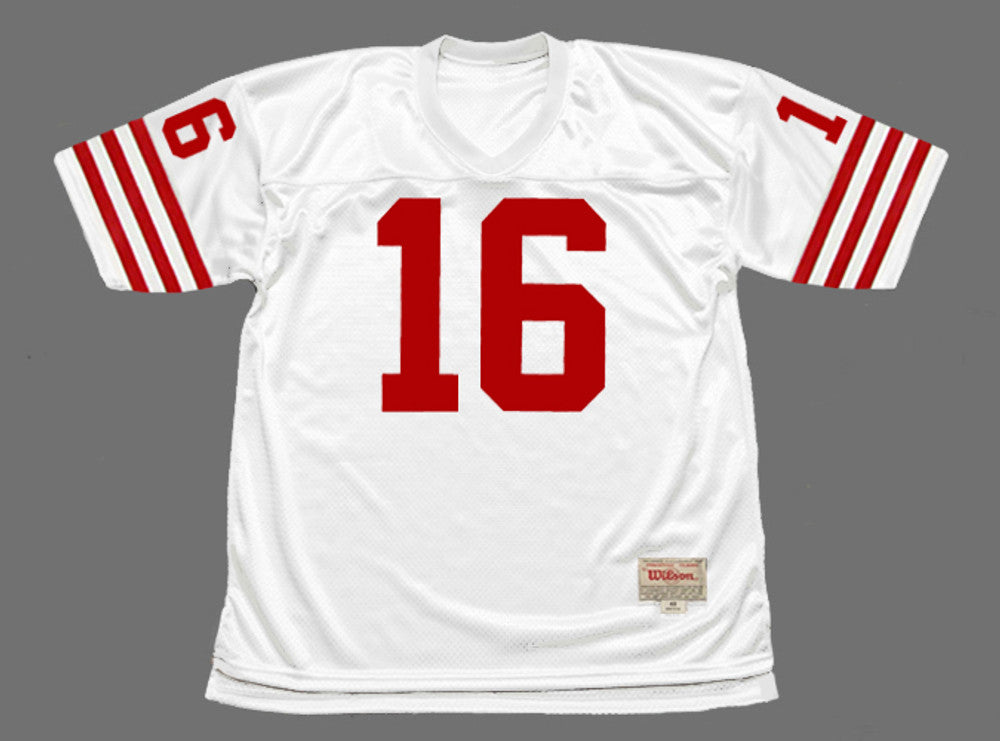 JOMO SF 49ers 1989 Throwback Away Football Jersey, Retro Stitched Jersey