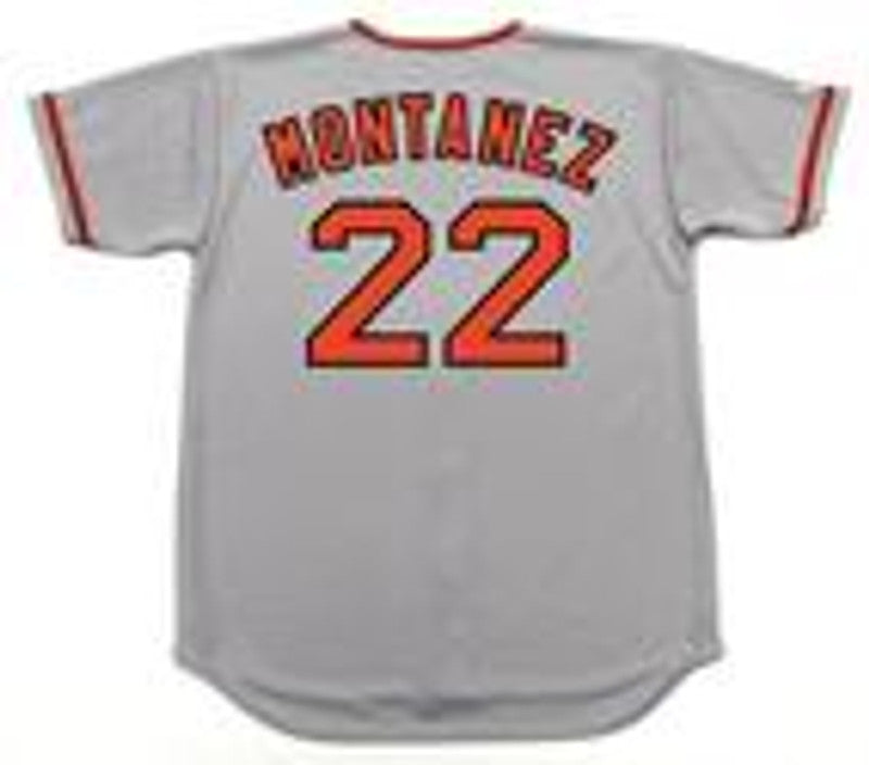 WM SFG 1975 Cooperstown Away Baseball Stitched Jersey, Vintage Baseball Jersey, Retro Sewn Jersey
