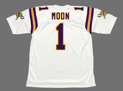 Minnesota Vikings Warren Moon 1996 Away Throwback Football Jersey product image