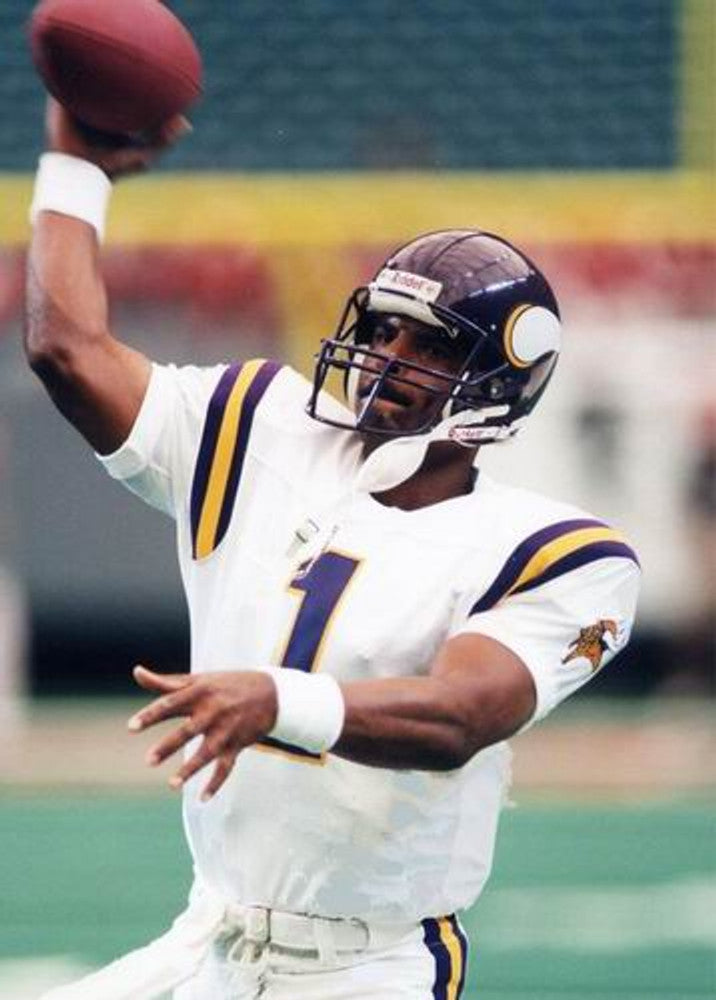 Minnesota Vikings Warren Moon 1996 Away Throwback Football Jersey product image