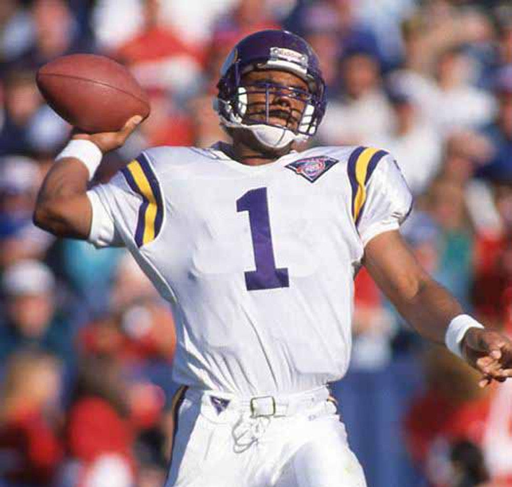 Minnesota Vikings Warren Moon 1994 Away Throwback Football Jersey product image