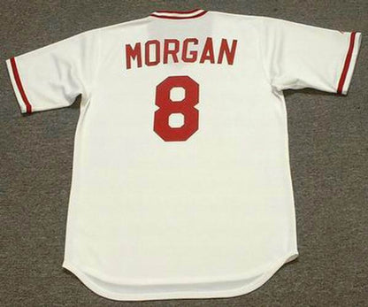 Joe Morgan Cincinnati Reds 1975 Baseball jersey retro stitched fan gear RTJ00474
