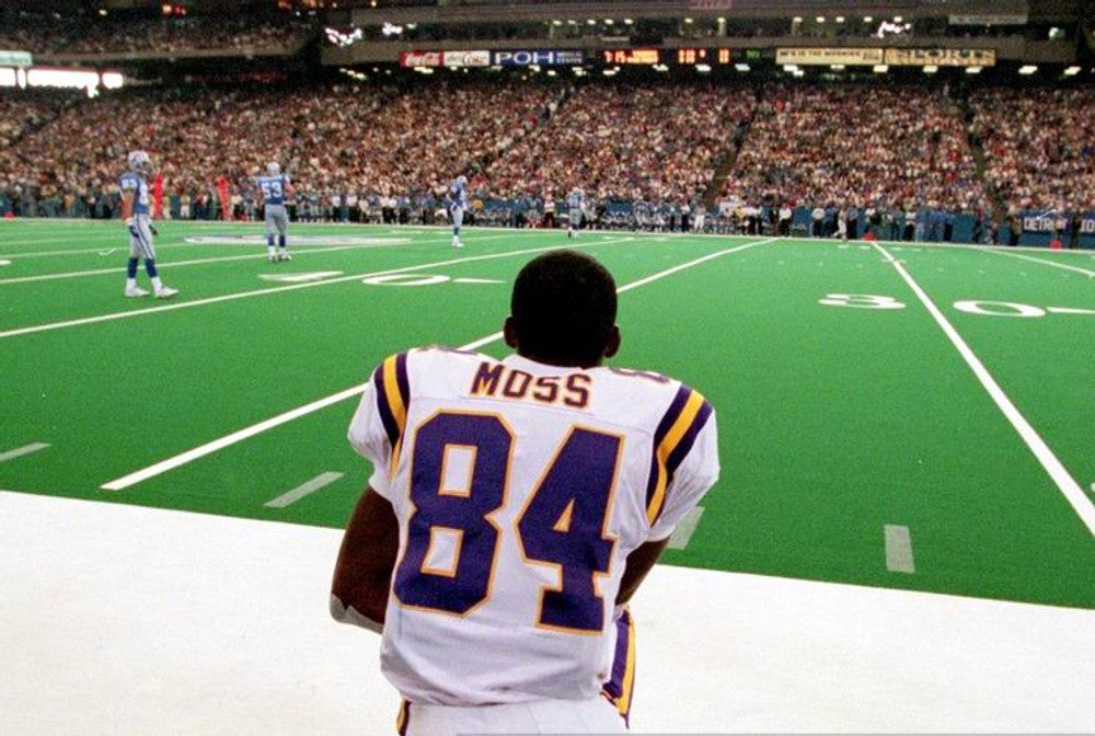 Minnesota Vikings Randy Moss 2003 Away Throwback Football Jersey product image