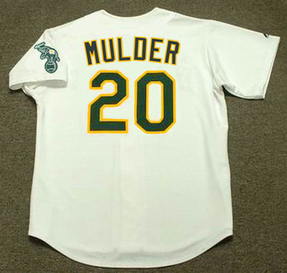 Mark Mulder Oakland Athletics 2002 Baseball jersey retro stitched fan gear RTJ00019