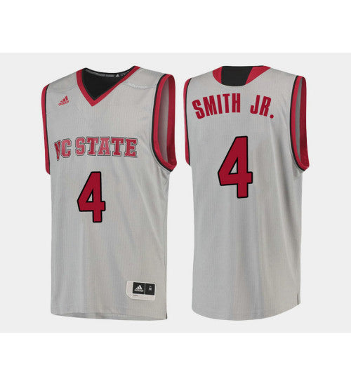 Nc State Wolfpack 4 Dennis Smith Jr White Home College Basketball Jersey retro stitched fan jersey RTJ3315 image 1