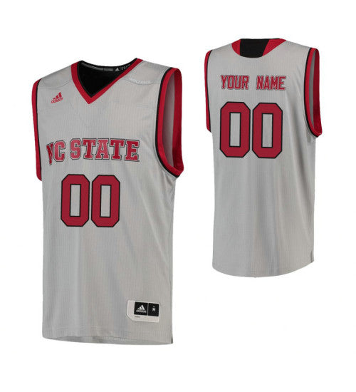 Nc State Wolfpack Custom Jersey Gray retro stitched fan jersey RTJ9104 image 1