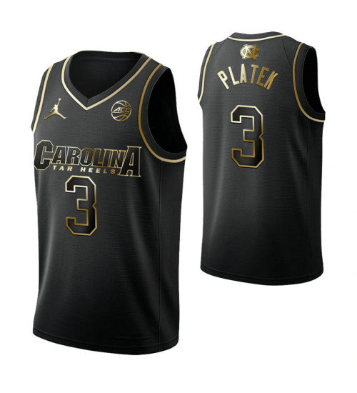 North Carolina Tar Heels 3 Andrew Platek Black College Basketball Jersey 9500 retro stitched fan jersey RTJ3149 image 1