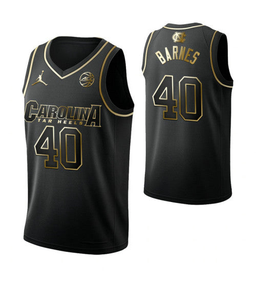 Harrison Barnes North Carolina Tar Heels Black Golden Edition College Basketball Jersey retro stitched fan jersey