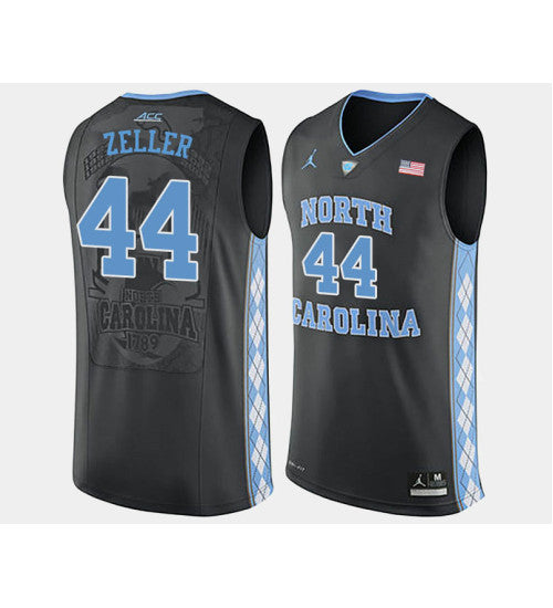 North Carolina Tar Heels 44 Tyler Zeller Black Alternate College Basketball Jersey retro stitched fan jersey RTJ3099