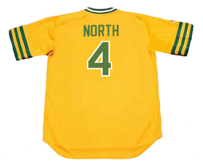 Bill North Oakland Athletics 1974 Baseball jersey retro stitched fan gear RTJ01759