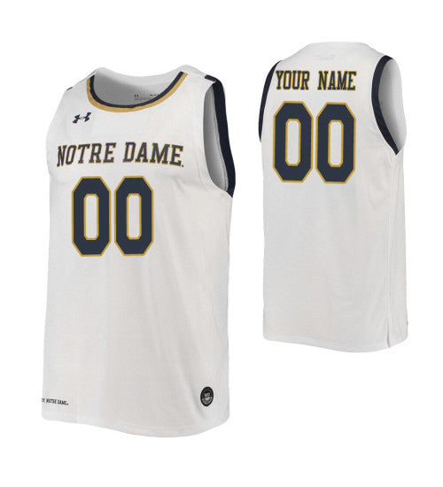 Notre Dame Fighting Irish Custom Jersey White retro stitched fan jersey RTJ8714 image 1