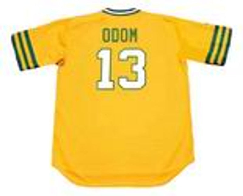 John Blue Moon Odom Oakland Athletics 1972 Baseball jersey retro stitched fan gear RTJ00437