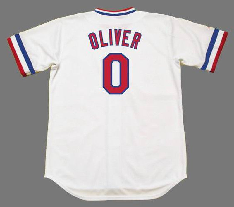 Al Oliver Texas Rangers 1981 Baseball jersey retro stitched fan gear RTJ01961