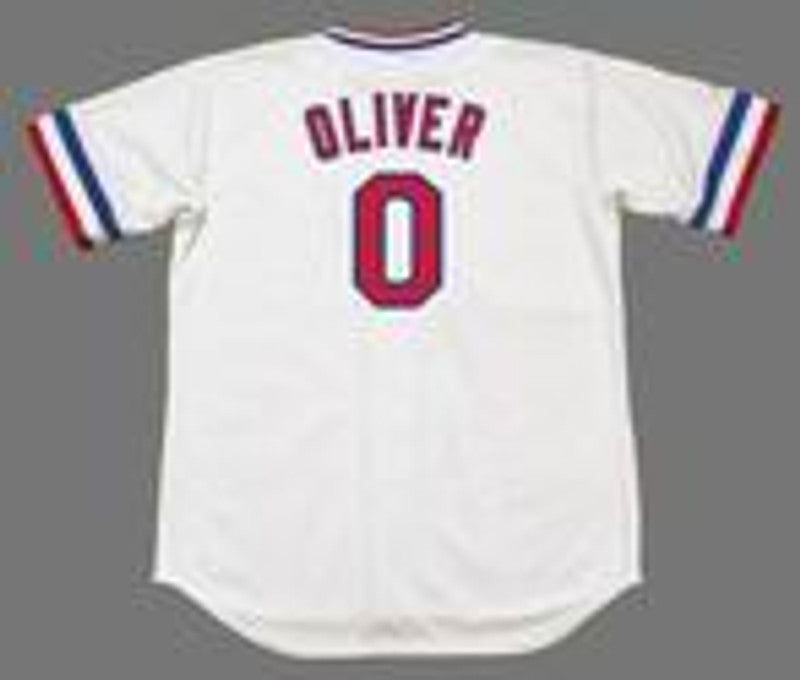 Al Oliver Texas Rangers 1981 Baseball jersey retro stitched fan gear RTJ01961