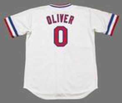 Al Oliver Texas Rangers 1981 Baseball jersey retro stitched fan gear RTJ01961