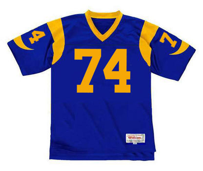 Los Angeles Rams Merlin Olsen 1974 Throwback Football Jersey product image
